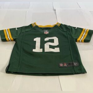 Aaron Rodgers Green Bay Packers #12 Infant 18M Green Jersey T-Shirt Nike RARE